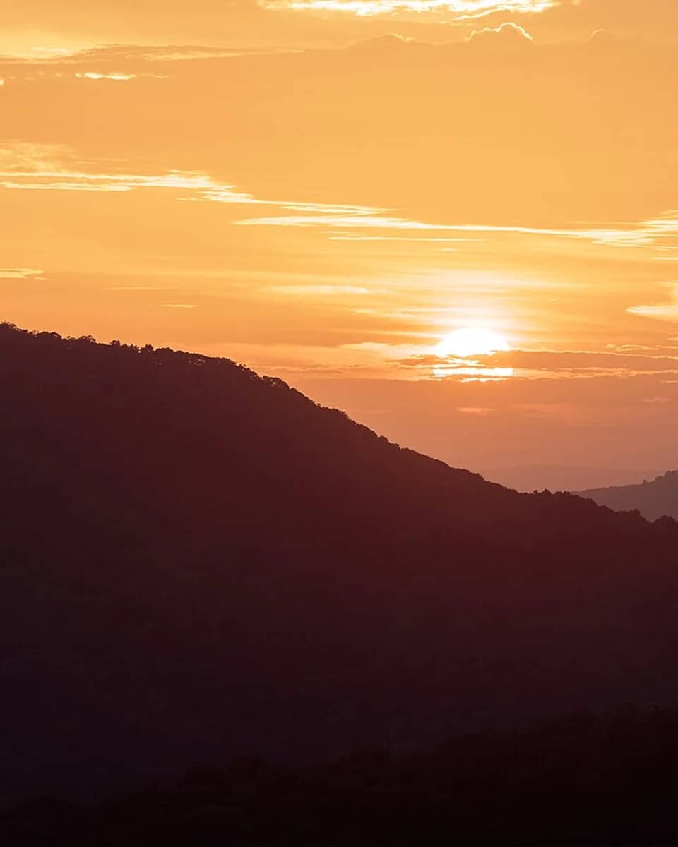 Sunrise over the Blue Ridge Mountains in Shenandoah National Park, Virginia